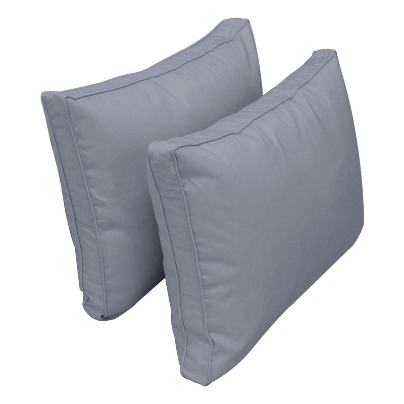 STYLE 1 - Outdoor Daybed Bolster Backrest Pillow Cushion Crib Size |COVERS ONLY|