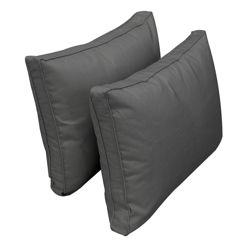 STYLE 1 - Outdoor Daybed Bolster Backrest Pillow Cushion Full Size |COVERS ONLY|