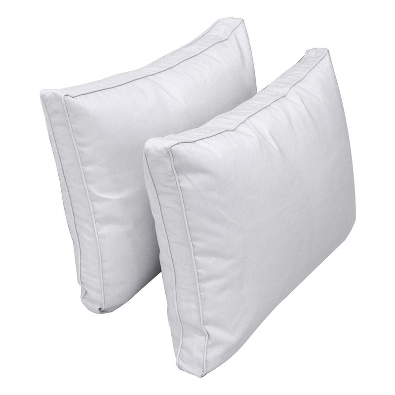 STYLE 1 - Outdoor Daybed Bolster Backrest Pillow Cushion Crib Size |COVERS ONLY|