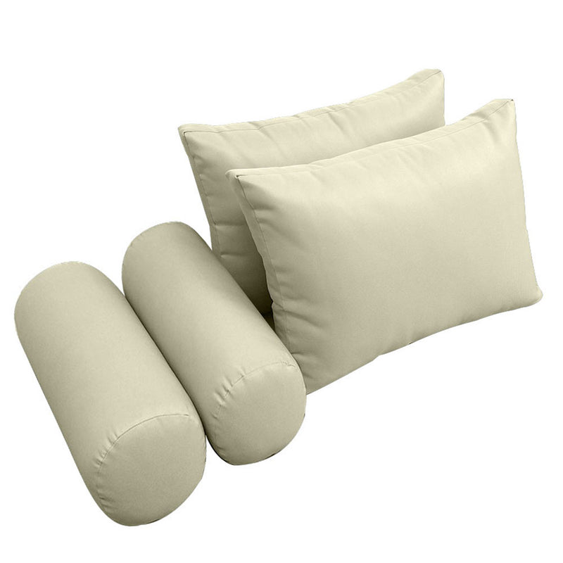 STYLE 2 - Outdoor Daybed Mattress Bolster Backrest Pillow Cushion Twin-XL Size |COVERS ONLY|