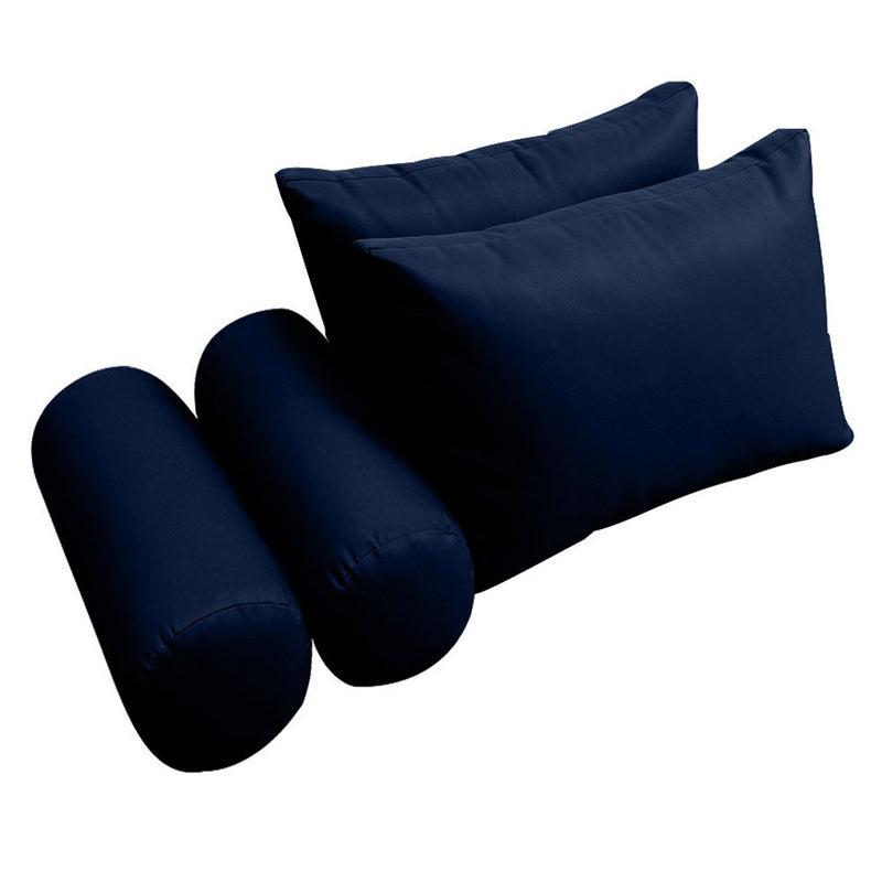 STYLE 2 - Outdoor Daybed Mattress Bolster Backrest Pillow Cushion Twin-XL Size |COVERS ONLY|