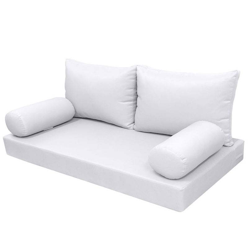 STYLE 2 - Outdoor Daybed Cover Mattress Cushion Pillow Insert Full Size