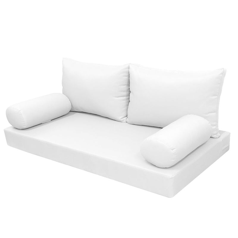 STYLE 2 - Outdoor Daybed Cover Mattress Cushion Pillow Insert Full Size