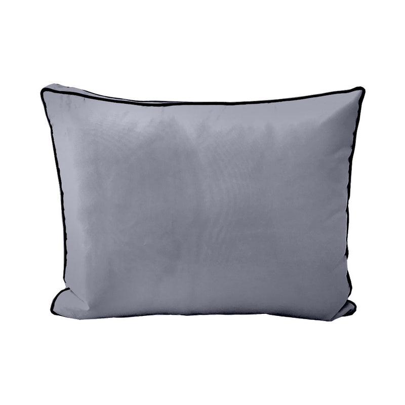 STYLE 3 - Outdoor Daybed Bolster Backrest Pillow Cushion Full Size |COVERS ONLY|