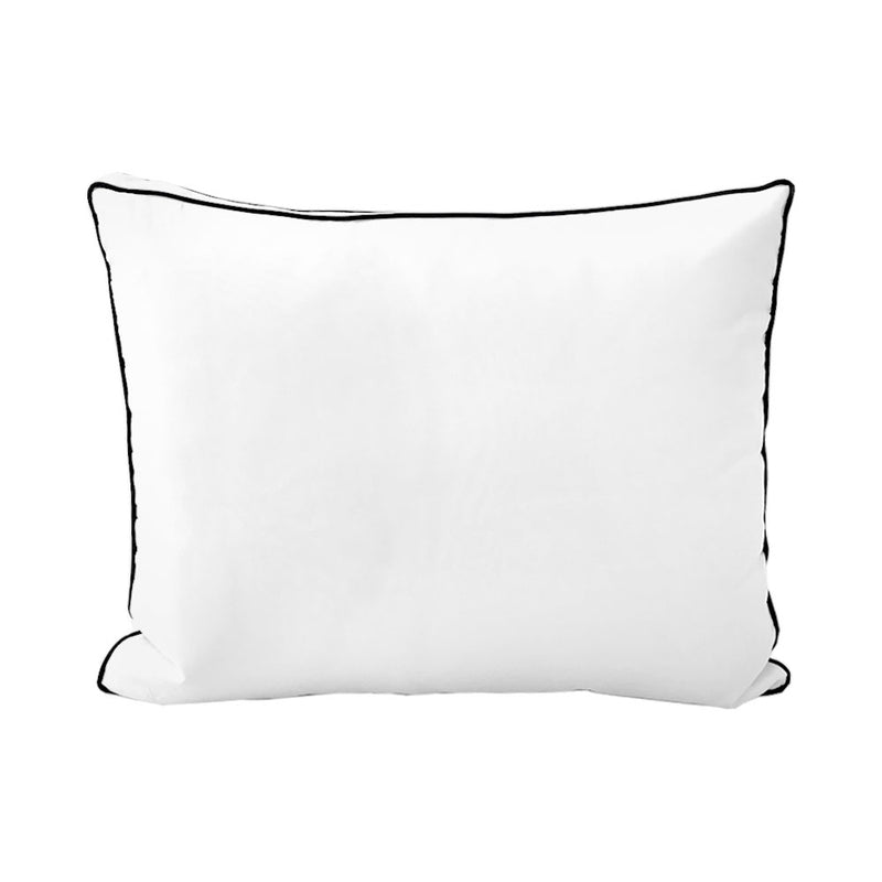 STYLE 3 - Outdoor Daybed Bolster Backrest Pillow Cushion Full Size |COVERS ONLY|