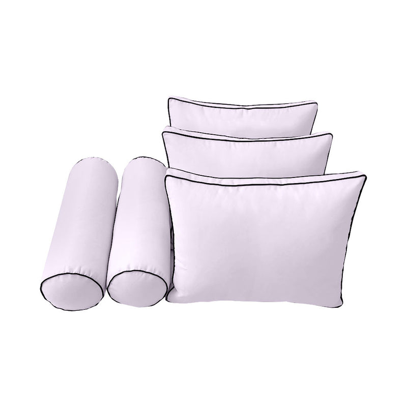 STYLE 3 - Outdoor Daybed Bolster Backrest Pillow Cushion Crib Size |COVERS ONLY|