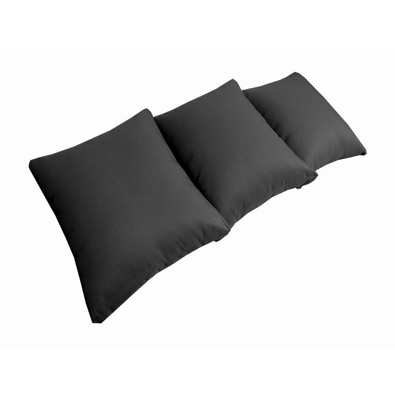 STYLE 3 - Outdoor Daybed Bolster Backrest Pillow Cushion Queen Size |COVERS ONLY|