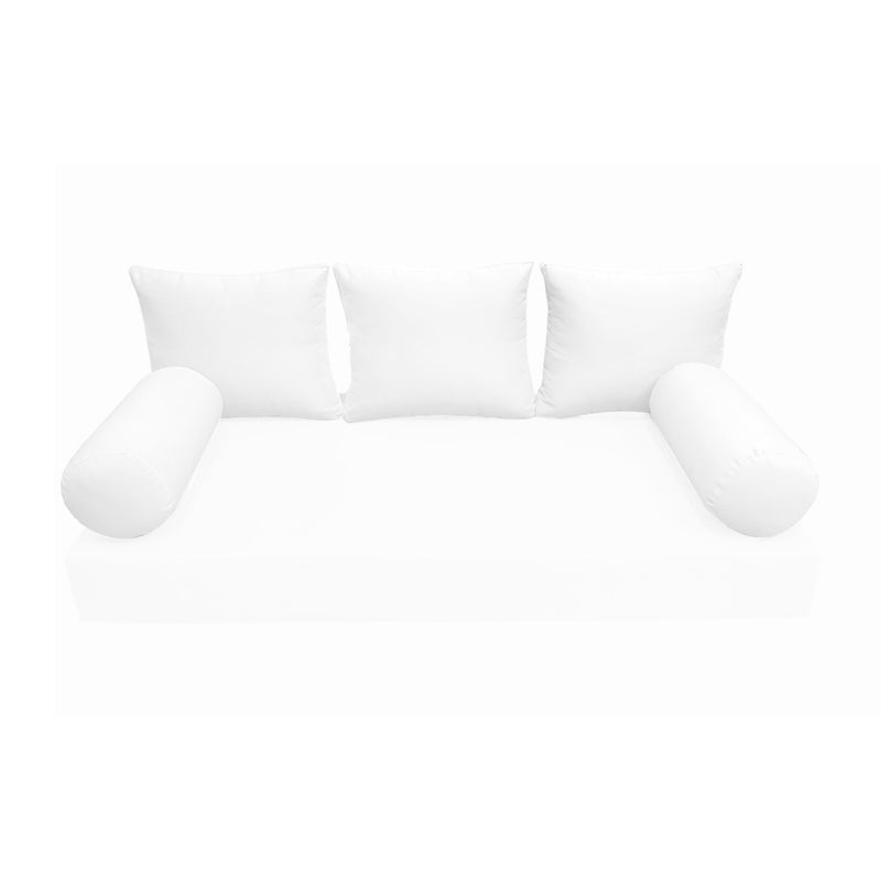 STYLE 3 - Outdoor Daybed Bolster Backrest Pillow Cushion Crib Size |COVERS ONLY|