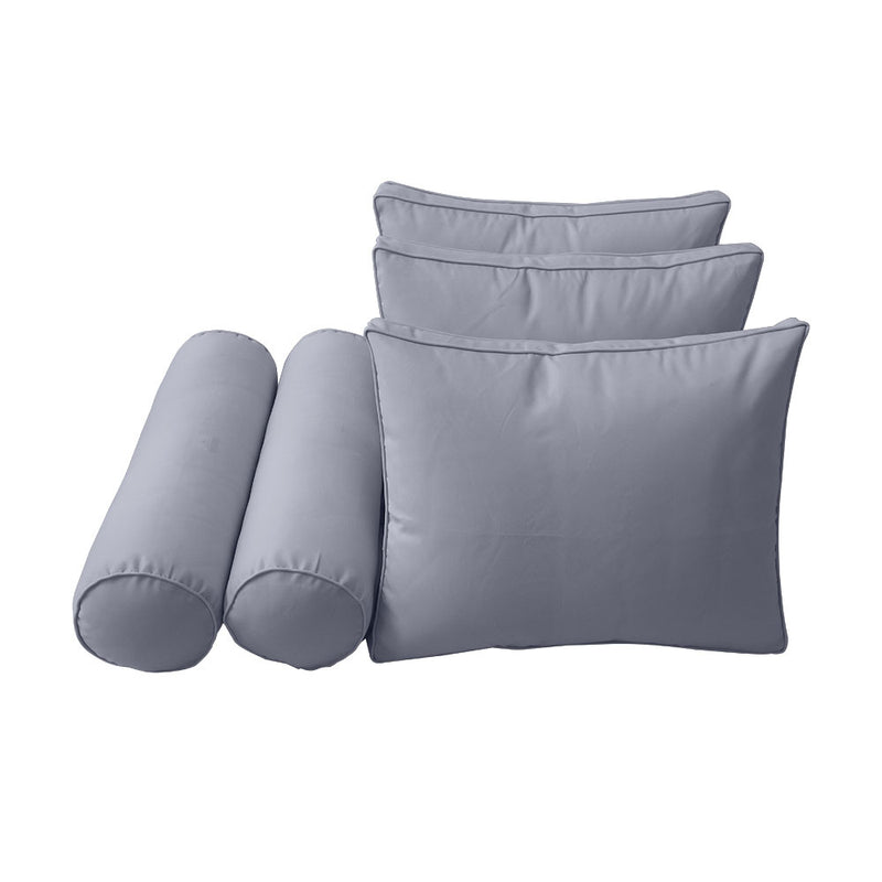 STYLE 3 - Outdoor Daybed Bolster Backrest Pillow Cushion Crib Size |COVERS ONLY|