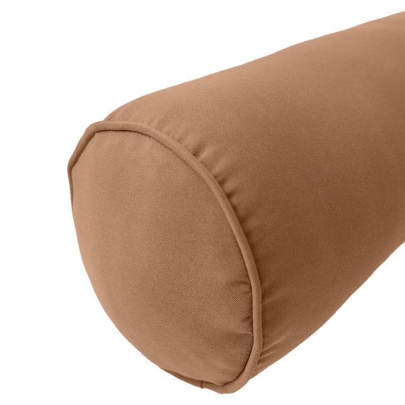 Style4 Twin Pipe Trim Bolster & Back Pillow Cushion Outdoor SLIP COVER ONLY AD104