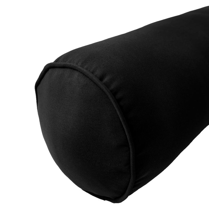 Style4 Twin Pipe Trim Bolster & Back Pillow Cushion Outdoor SLIP COVER ONLY AD109