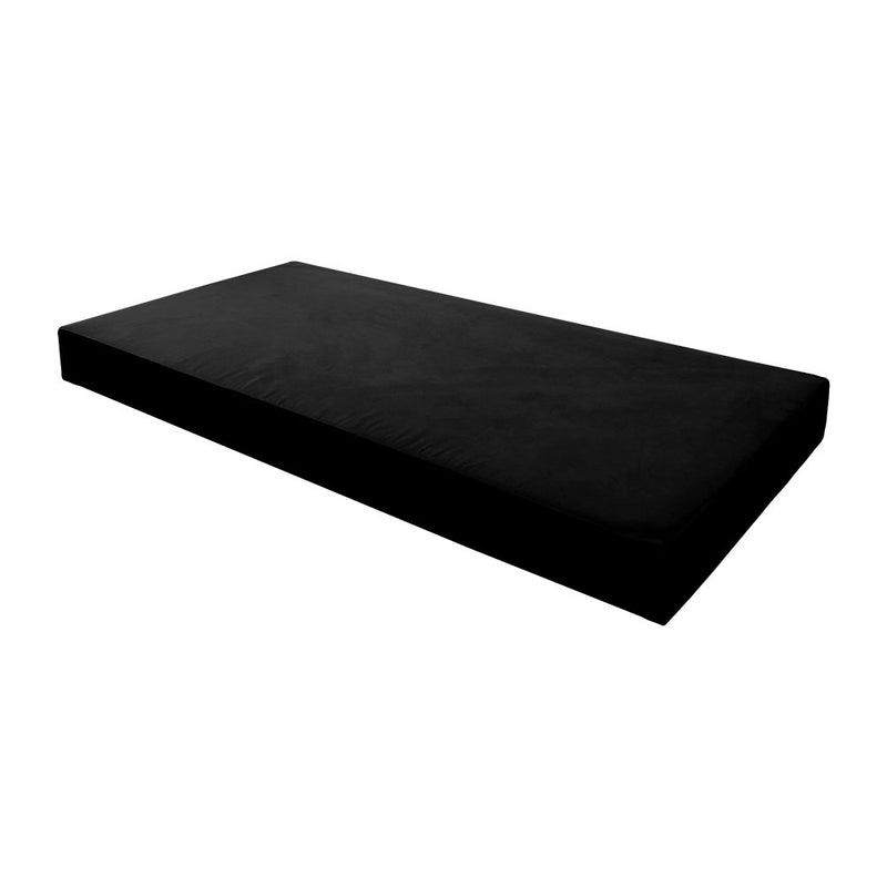 Same Pipe 6" Twin Size 75x39x6 Velvet Indoor Daybed Mattress Fitted Sheet |COVER ONLY|-AD374