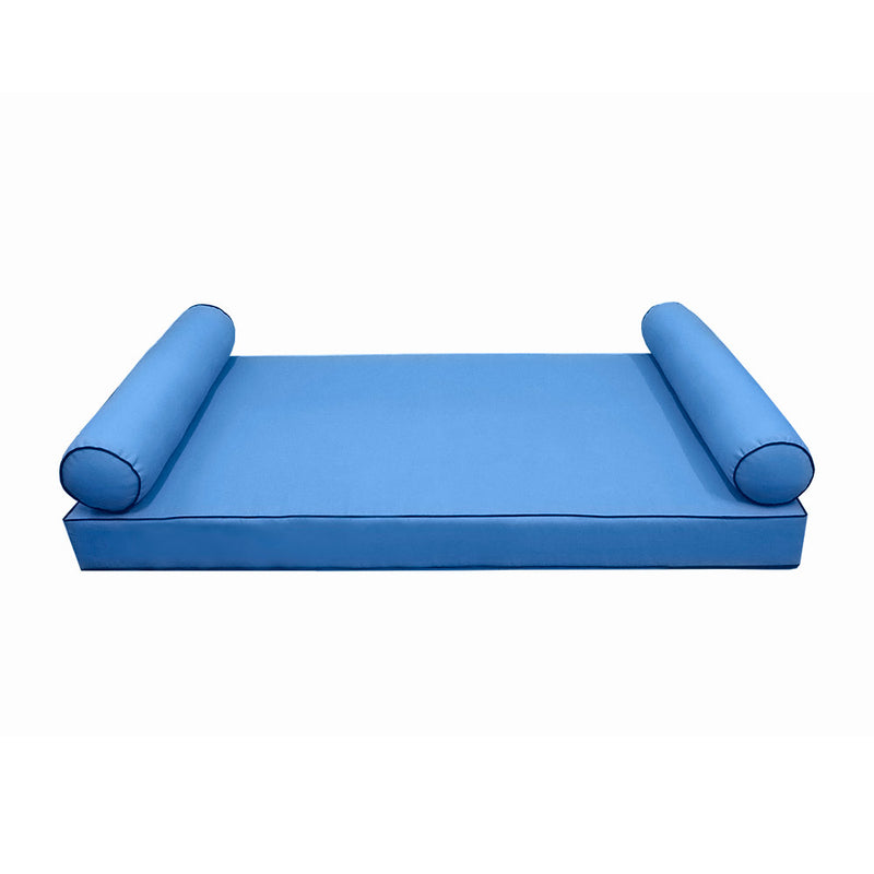 STYLE 5 - Outdoor Daybed Cover Mattress Cushion Pillow Insert Full Size