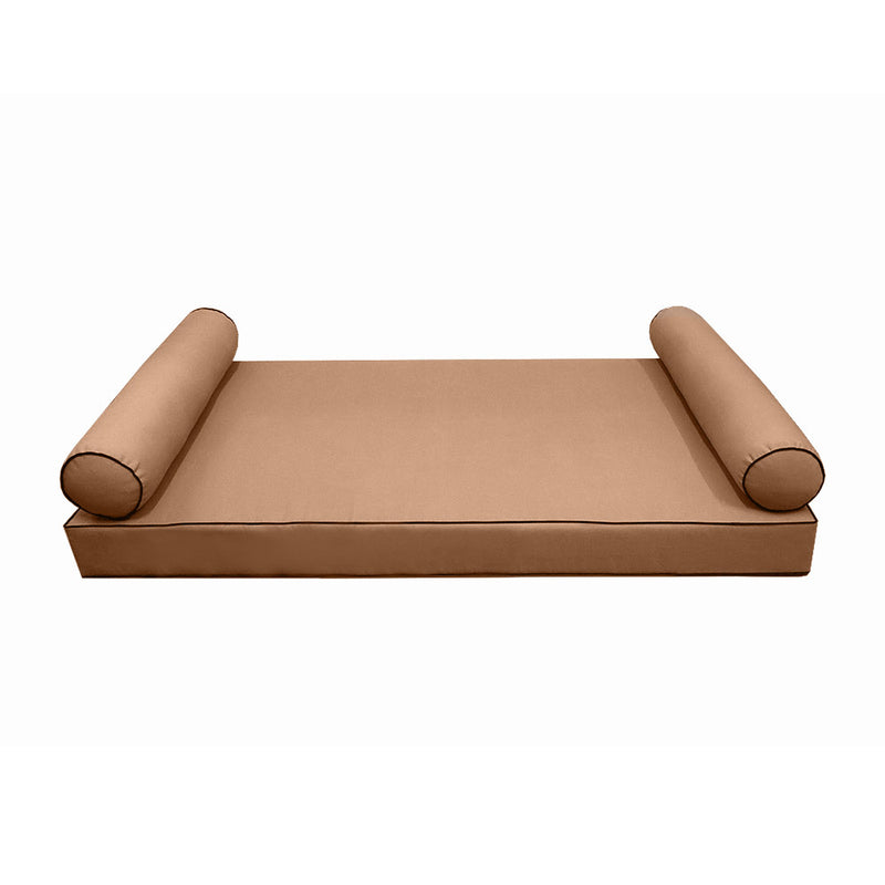 STYLE 5 - Outdoor Daybed Cover Mattress Cushion Pillow Insert Full Size