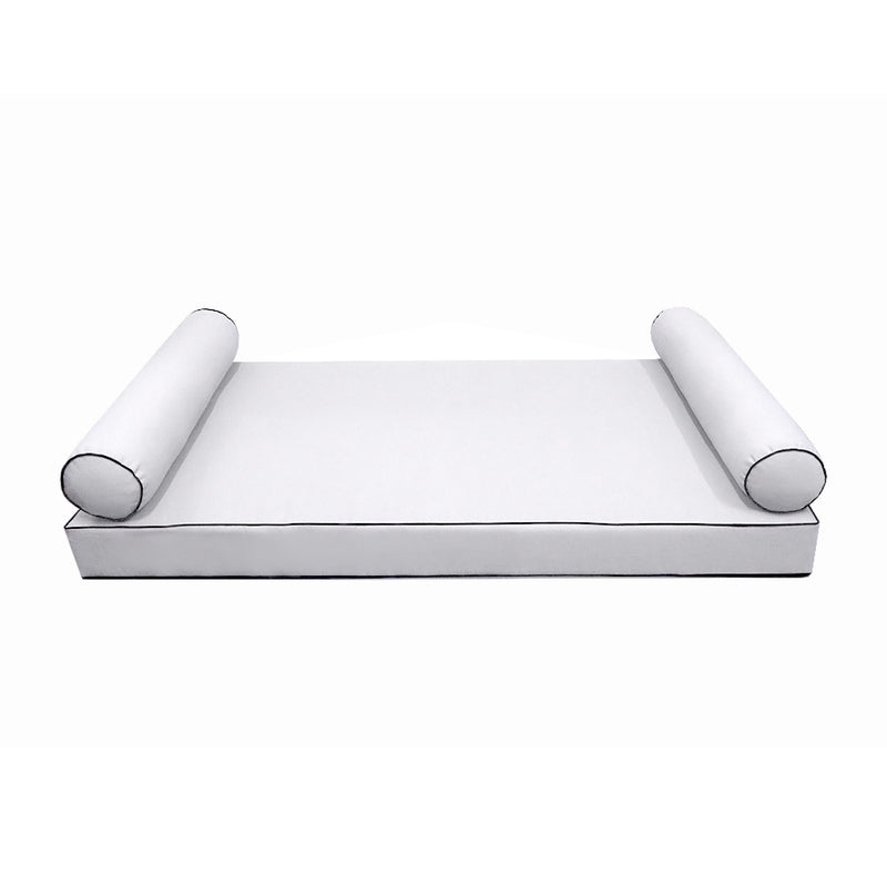 STYLE 5 - Outdoor Daybed Cover Mattress Cushion Pillow Insert Full Size