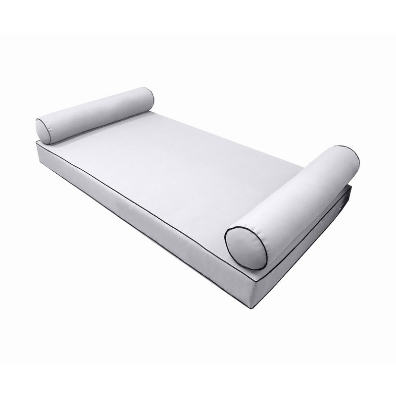 STYLE 5 - Outdoor Daybed Cover Mattress Cushion Pillow Insert Full Size