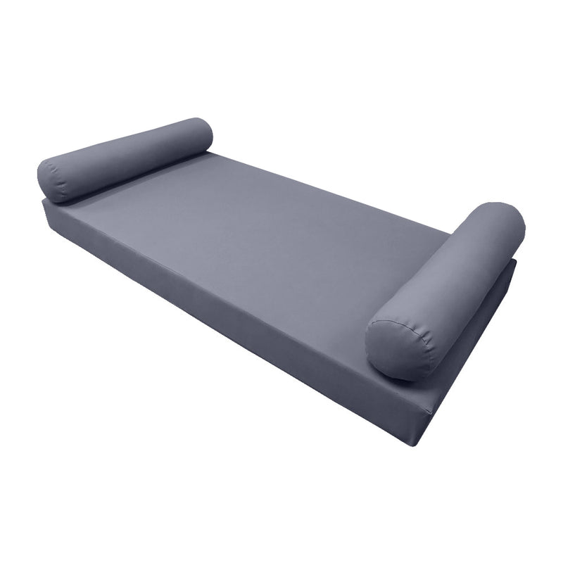 Style5 Full Size 3PC Knife Edge Outdoor Daybed Mattress Cushion Bolster Pillow Slip Cover COMPLETE SET AD001