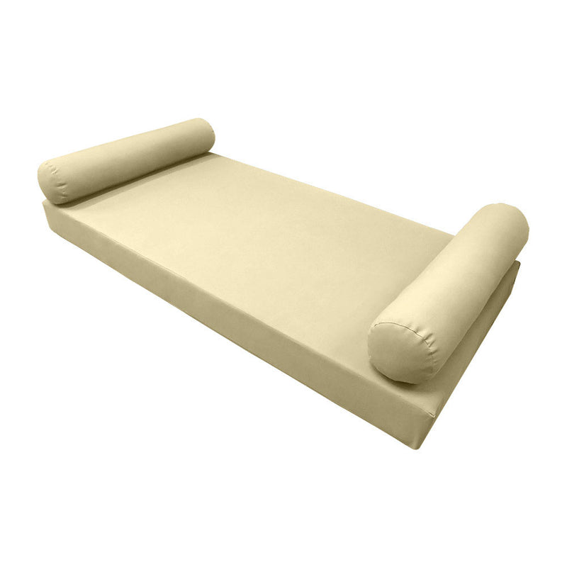 STYLE 5 - Outdoor Daybed Cover Mattress Cushion Pillow Insert Full Size