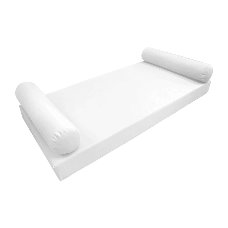 Style5 Twin Size 3PC Knife Edge Outdoor Daybed Mattress Cushion Bolster Pillow Slip Cover COMPLETE SET AD106