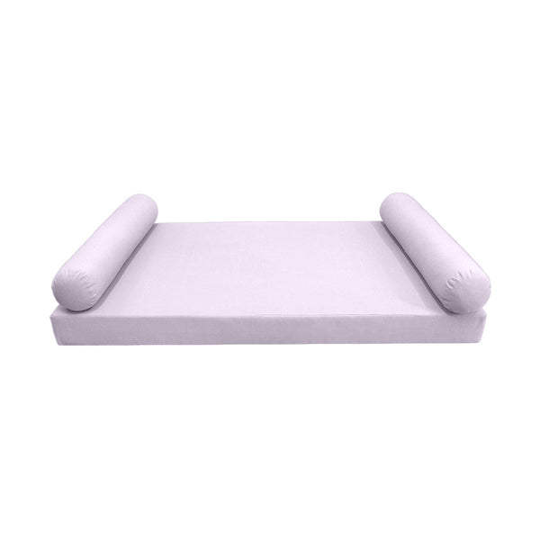 Style5 Twin-XL Size 3PC Knife Edge Outdoor Daybed Mattress Bolster Pillow Fitted Sheet Slip Cover ONLY AD107