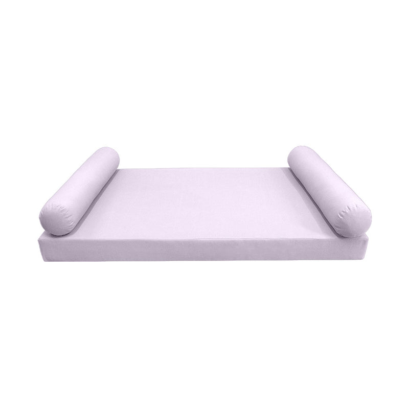 Style5 Queen Size 3PC Knife Edge Outdoor Daybed Mattress Cushion Bolster Pillow Slip Cover COMPLETE SET AD107