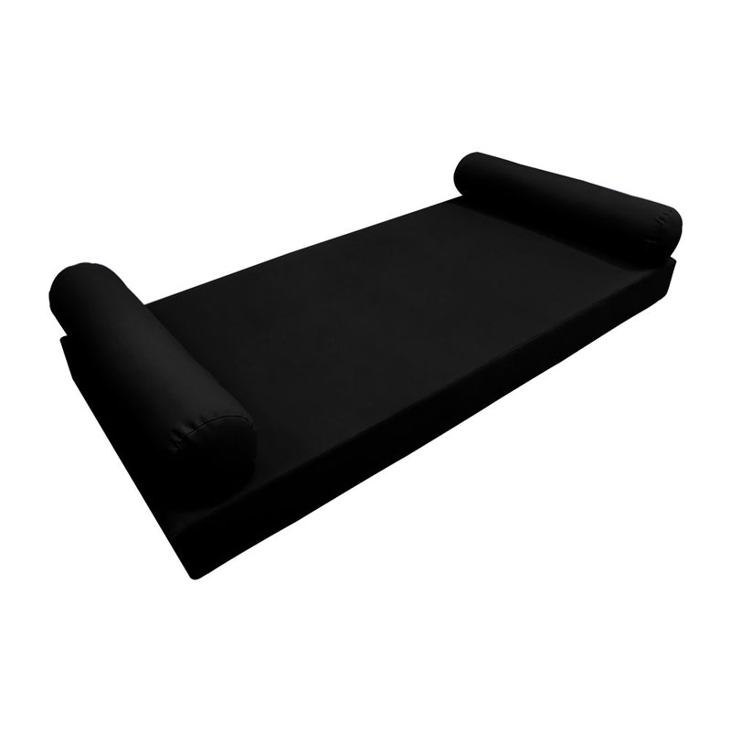 Style5 Full Size 3PC Knife Edge Outdoor Daybed Mattress Cushion Bolster Pillow Slip Cover COMPLETE SET AD109