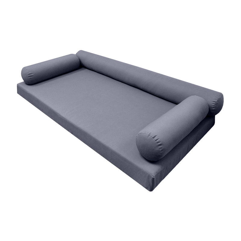 STYLE 6 - Outdoor Daybed Cover Mattress Cushion Pillow Insert Full Size