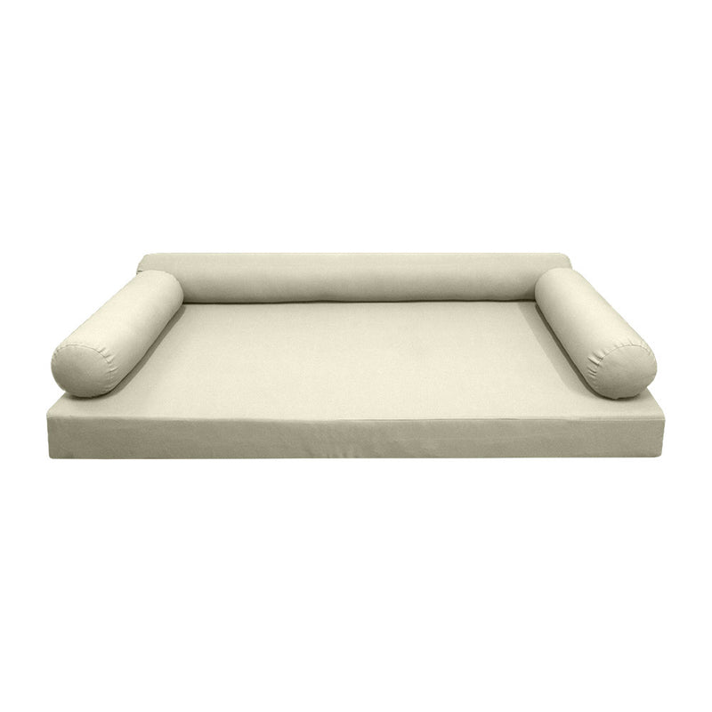 STYLE 6 - Outdoor Daybed Cover Mattress Cushion Pillow Insert Full Size