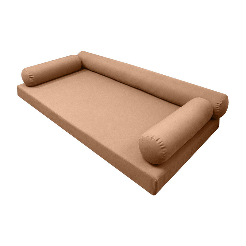 STYLE 6 - Outdoor Daybed Cover Mattress Cushion Pillow Insert Full Size