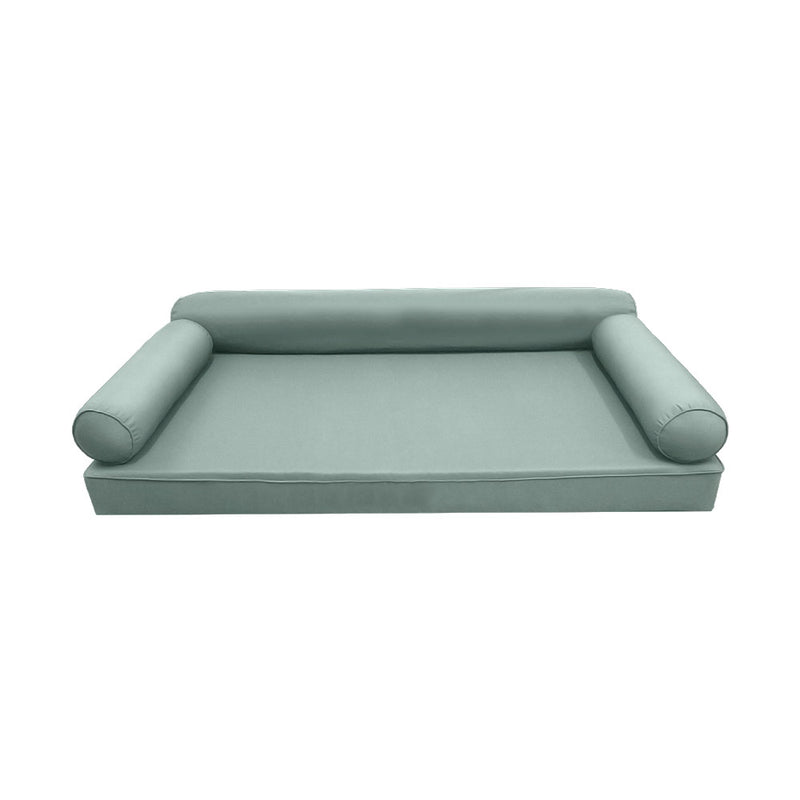 STYLE 6 - Outdoor Daybed Cover Mattress Cushion Pillow Insert Full Size