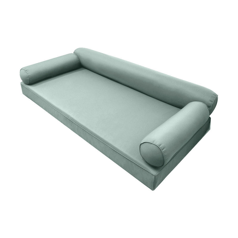 STYLE 6 - Outdoor Daybed Cover Mattress Cushion Pillow Insert Full Size