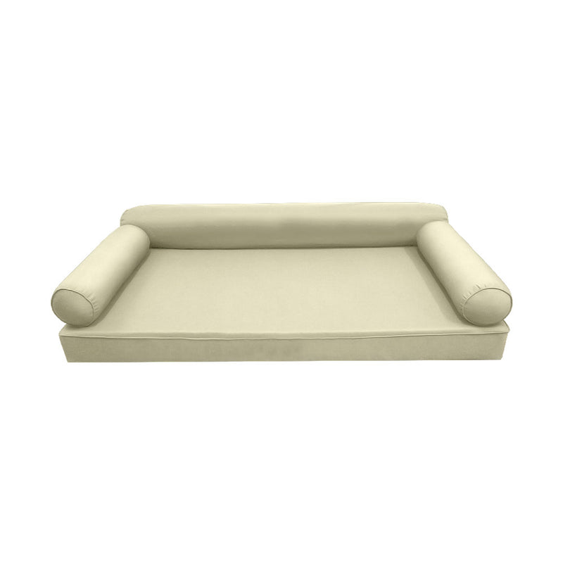 STYLE 6 - Outdoor Daybed Cover Mattress Cushion Pillow Insert Full Size