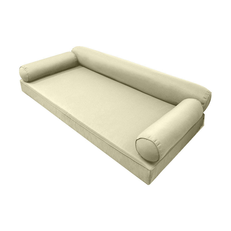 STYLE 6 - Outdoor Daybed Cover Mattress Cushion Pillow Insert Full Size