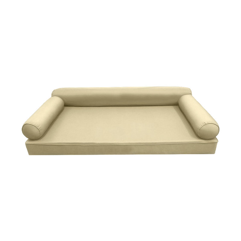 STYLE 6 - Outdoor Daybed Cover Mattress Cushion Pillow Insert Full Size