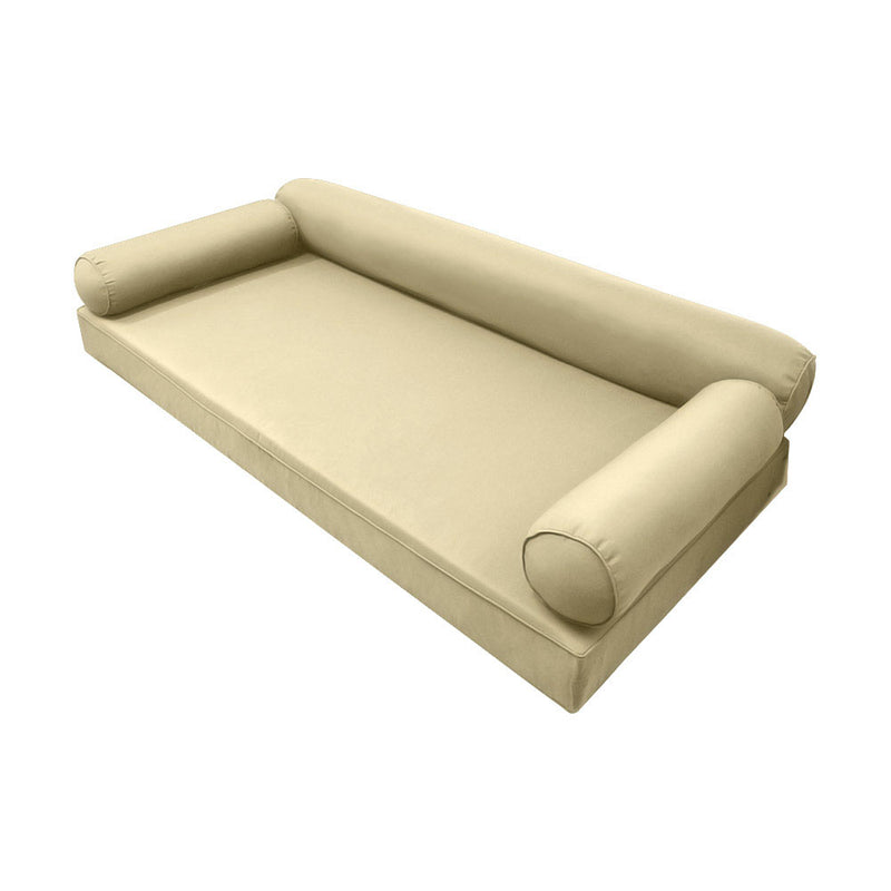 STYLE 6 - Outdoor Daybed Cover Mattress Cushion Pillow Insert Full Size