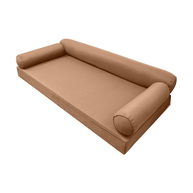 STYLE 6 - Outdoor Daybed Cover Mattress Cushion Pillow Insert Full Size