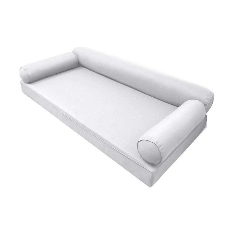 STYLE 6 - Outdoor Daybed Cover Mattress Cushion Pillow Insert Full Size