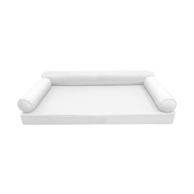 STYLE 6 - Outdoor Daybed Cover Mattress Cushion Pillow Insert Full Size