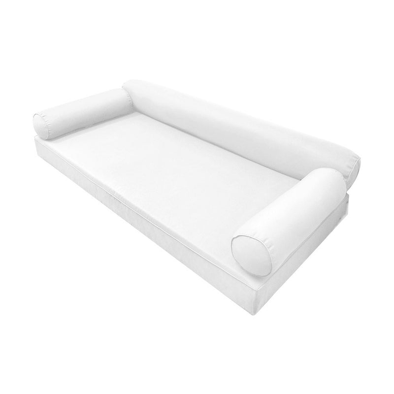 STYLE 6 - Outdoor Daybed Cover Mattress Cushion Pillow Insert Full Size