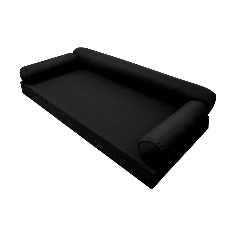 STYLE 6 - Outdoor Daybed Cover Mattress Cushion Pillow Insert Full Size