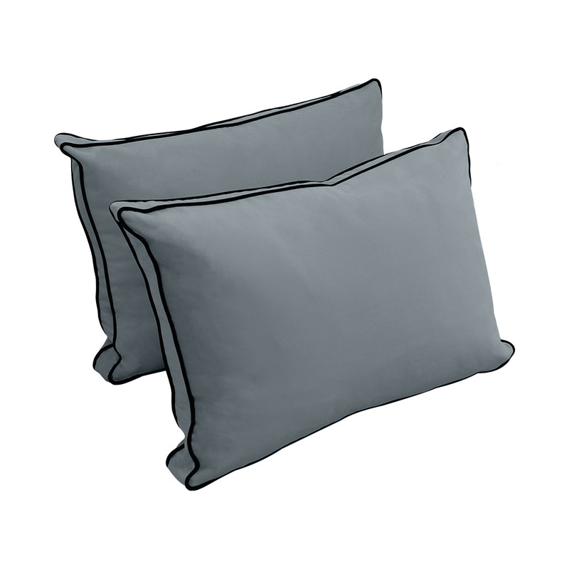 STYLE V1 - Velvet Indoor Daybed Bolster Backrest Cushion Pillow |COVERS ONLY|