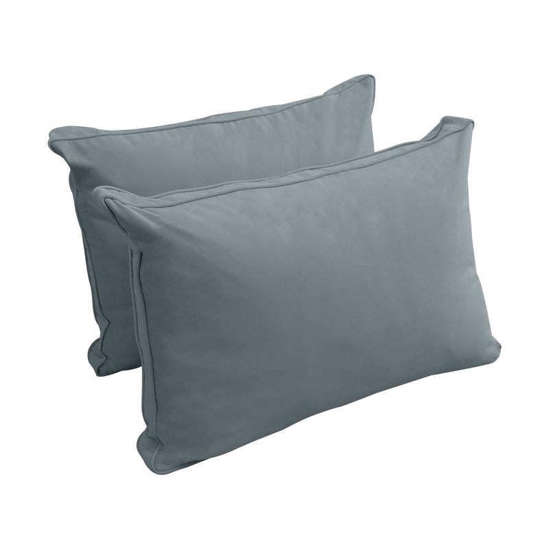 STYLE V1 - Velvet Indoor Daybed Bolster Backrest Cushion Pillow |COVERS ONLY|