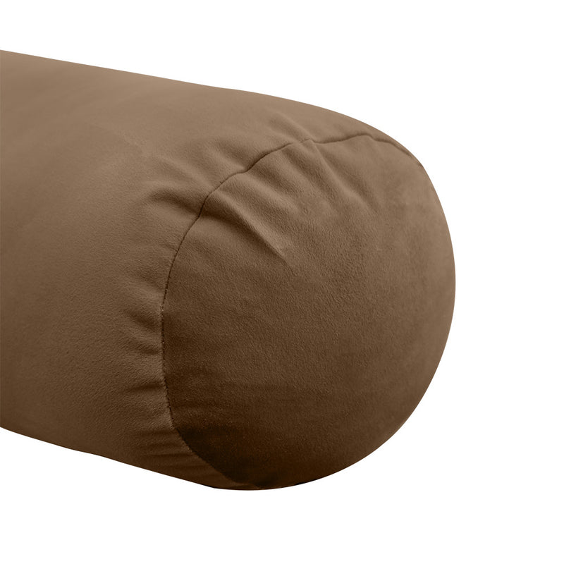 STYLE V5 - Velvet Indoor Daybed Bolster Pillow Cushion |COVERS ONLY|