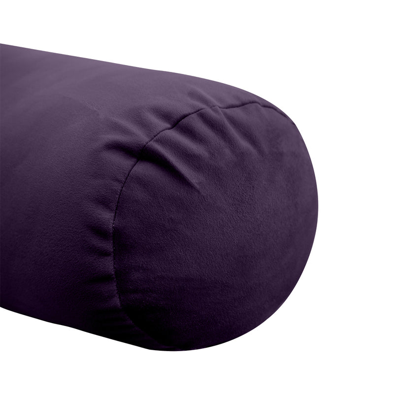 STYLE V6 - Velvet Indoor Daybed Bolster Pillow Cushion |COVERS ONLY|