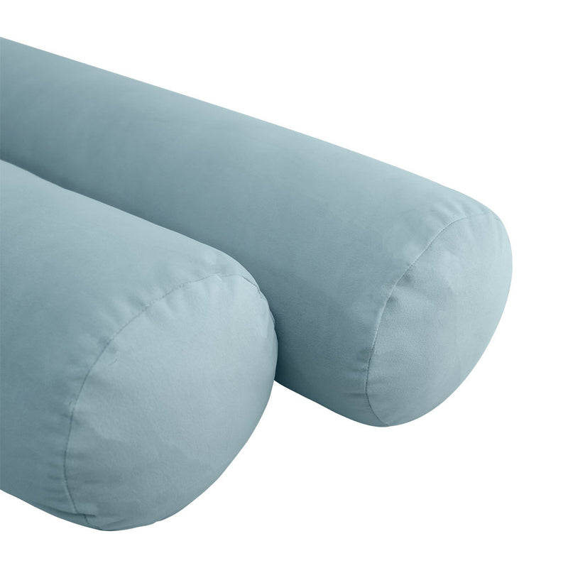 STYLE V6 - Velvet Indoor Daybed Bolster Pillow Cushion |COVERS ONLY|