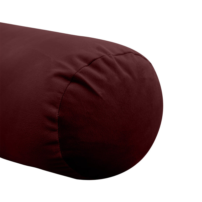 STYLE V6 - Velvet Indoor Daybed Bolster Pillow Cushion |COVERS ONLY|