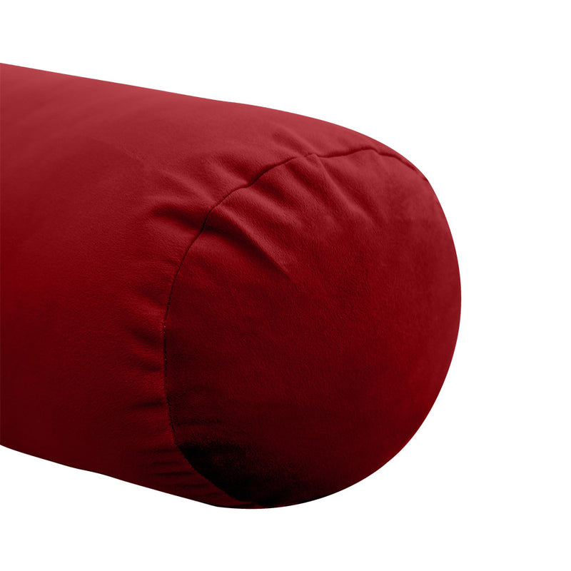 STYLE V5 - Velvet Indoor Daybed Bolster Pillow Cushion |COVERS ONLY|