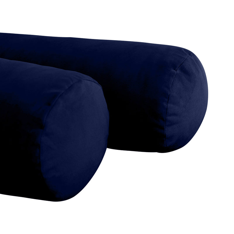 STYLE V6 - Velvet Indoor Daybed Bolster Pillow Cushion |COVERS ONLY|