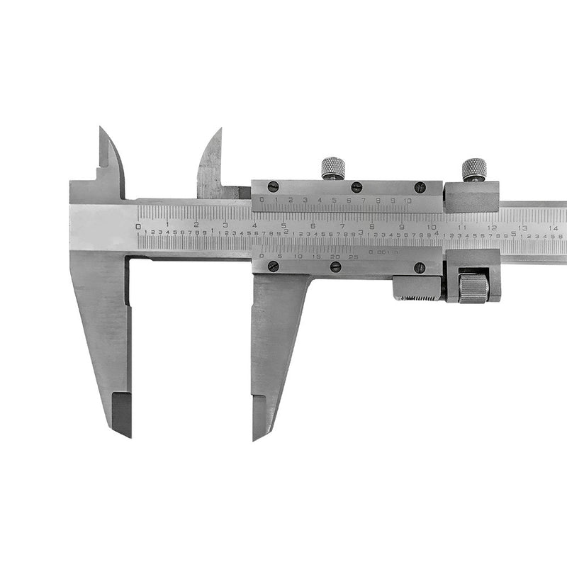 12''/300mm Stainless Steel Vernier Caliper .001'' Graduation Long Jaws Vernier Fine Adjustment