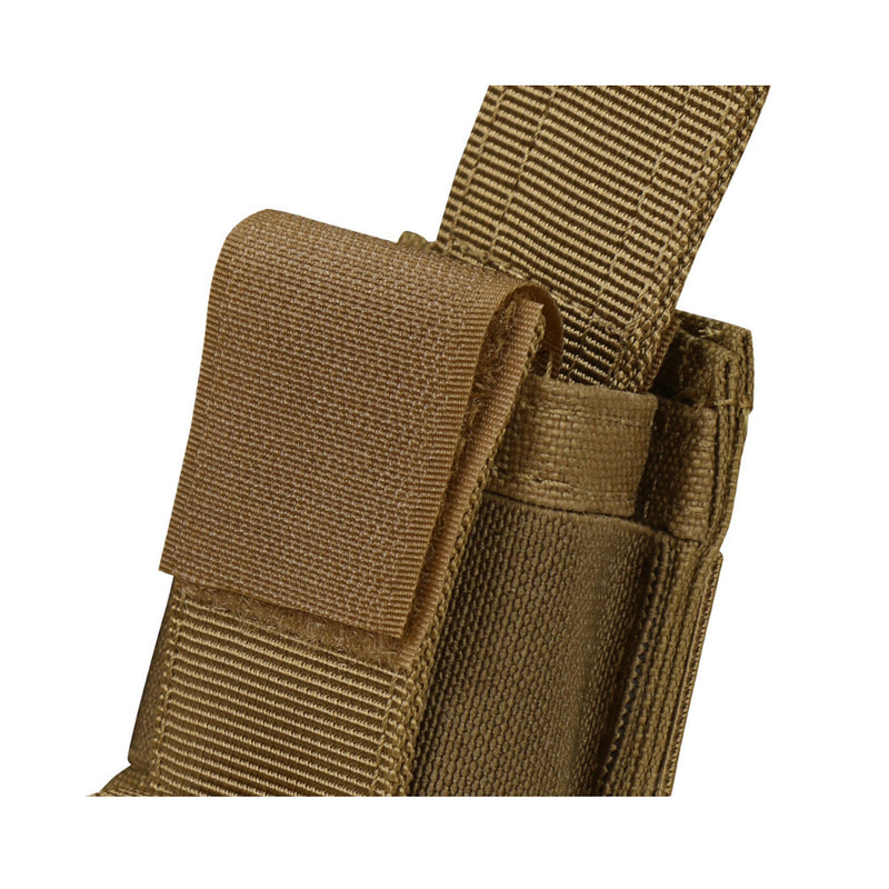 Condor Tactical MOLLE PALS Modular Closed Top Single Flash Bang Utility Pouch - Coyote